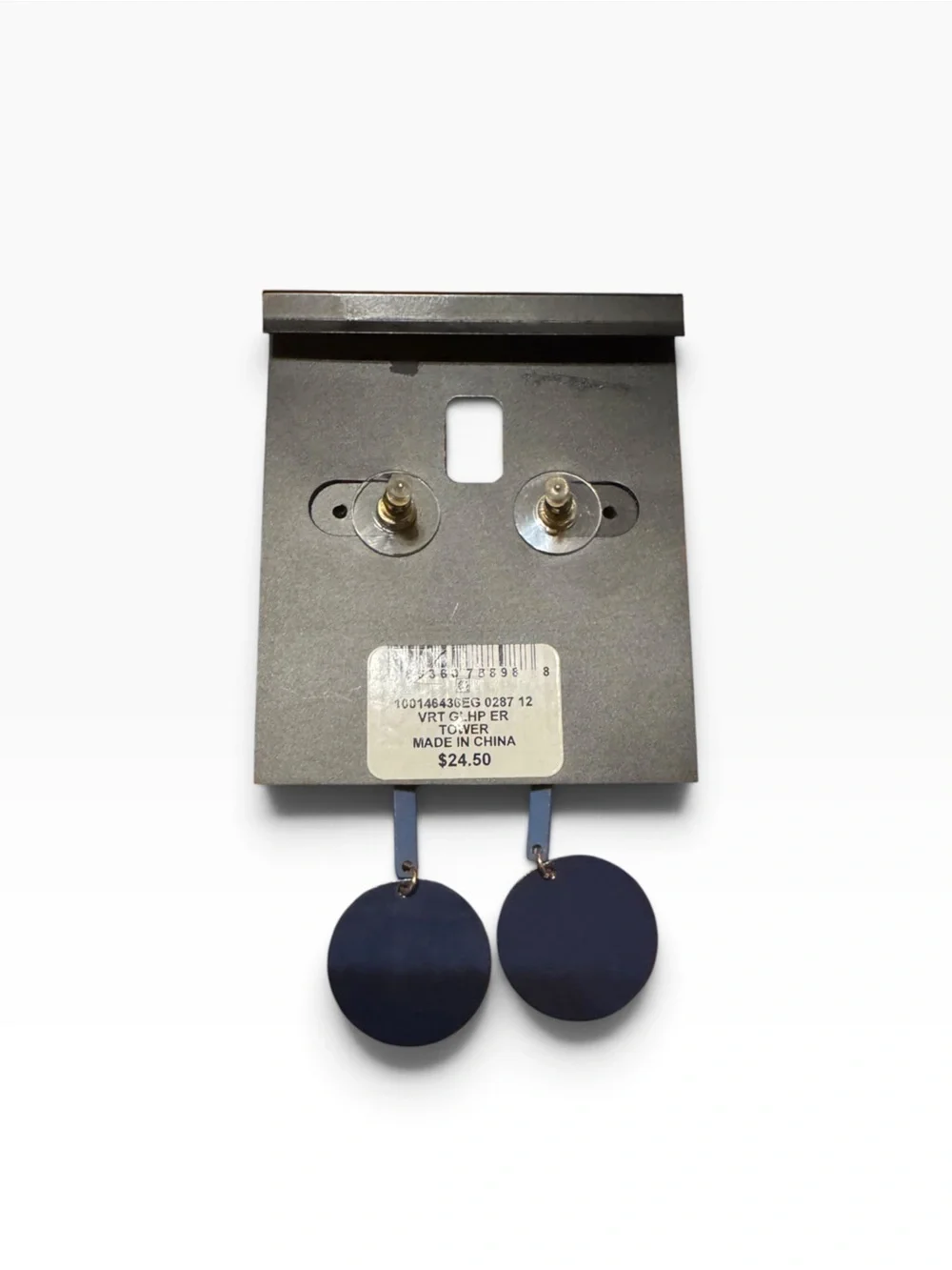 NWT Alfani Blue Drop Disc Earrings